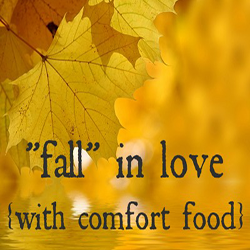 Open blog post titled 'The Love of Fall & Comfort Foods'