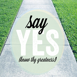 Open blog post titled 'When in Doubt, Just Say Yes!'