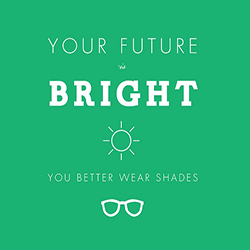 Open blog post titled 'Our Future Looks Bright'