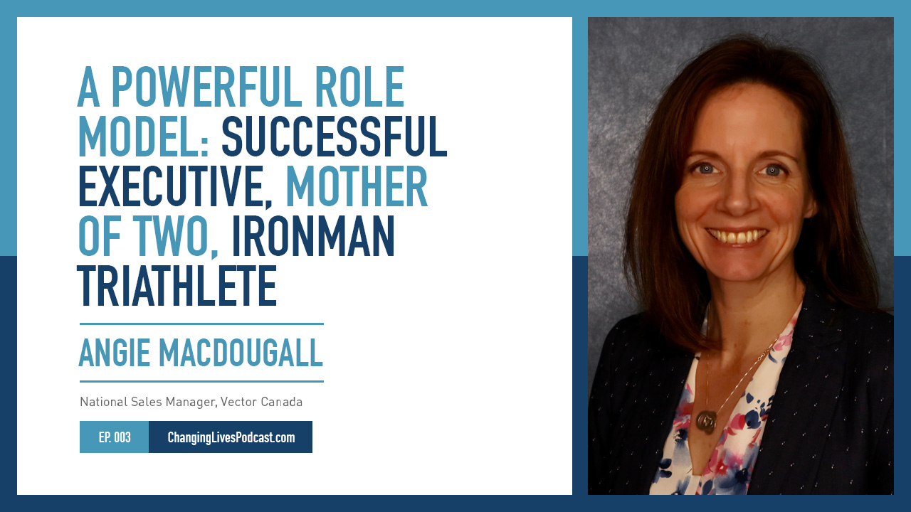Open blog post titled 'A Powerful Role Model – Successful Executive, Mother of Two, Ironman Triathlete'